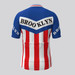 Retro Brooklyn Team Men's Cycling Kit Blue Red Retro Brooklyn Team Men's Cycling Kit Blue Red