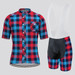 Plaid Checkered Shirt V9 Men's Cycling Kit