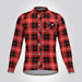 Plaid Checkered Shirt V18 Men's LS Cycling Jersey