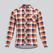 Plaid Checkered Shirt V14 Men's LS Cycling Jersey 
