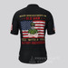 Old Man With A Military Men's Cycling Jersey Old Man With A Military Men's Cycling Jersey