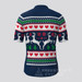 Men's Classic Ugly Christmas sweater Cycling Jersey - Blue/Green