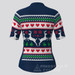 Women's Classic Ugly Christmas sweater Cycling Jersey - Navy Women's Classic Ugly Christmas sweater Cycling Jersey - Navy