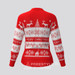 Women's Classic Ugly Christmas sweater LS Cycling Jersey - Red Women's Classic Ugly Christmas sweater LS Cycling Jersey - Red