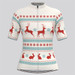 Classic Ugly Christmas sweater Women's  Cycling Jersey - Beige Classic Ugly Christmas sweater Women's  Cycling Jersey - Beige
