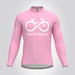 Men's Bike Forever LS Cycling Jersey - Ice Pink