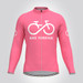 Men's Bike Forever LS Cycling Jersey - Pink