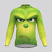 The Grinch Face  Men's LS Cycling Jersey