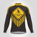 Old Man Cyclist On Bike Men's LS Cycling Jersey