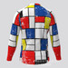 Mondrian Art  Men's Retro LS Cycling Jersey Mondrian Art  Men's Retro LS Cycling Jersey