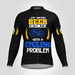 Beer Drinker With Cycling Men's LS Cycling Jersey Beer Drinker With Cycling Men's LS Cycling Jersey