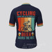 Beer Solves The Rest Men's Cycling Jersey - Navy Beer Solves The Rest Men's Cycling Jersey - Navy