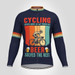 Beer Solves The Rest Men's LS Cycling Jersey - Navy 