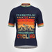Beautiful Day For Cycling Men's Cycling Jersey - Navy