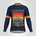 Beautiful Day For Cycling Men's LS Cycling Jersey - Navy