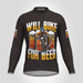 Will Bike For Beer Men's LS Cycling Jersey - V1