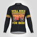 Will Bike For Beer Men's LS Cycling Jersey - V2 Will Bike For Beer Men's LS Cycling Jersey - V2