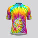 Men's Novelty Tie Dye Cycling Jersey - Saturn