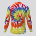 Men's Novelty Tie Dye LS Cycling Jersey - Pastel