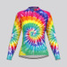 Tie Dye Novelty Women's LS Cycling Jersey - Blast