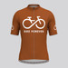 Bike Forever Men's Cycling Jersey-Brown