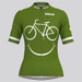 Women's Biking Smile Emoji Cycling Jersey - Moss