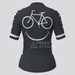 Women's Biking Smile Emoji Cycling Jersey - Dark grey
