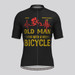 Old Man Bike Heartbeat Men's Cycling Jersey - Black