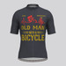 Old Man Bike Heartbeat Men's Cycling Jersey - Black