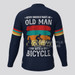 Old Man Bike Adventure Men's LS Cycling Jersey - Black