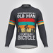 Old Man Bike Adventure Men's LS Cycling Jersey - Navy