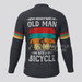 Old Man Bike Adventure Men's LS Cycling Jersey - Black