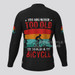Never Too Old To Play Bicycle Men's LS Cycling Jersey - Black