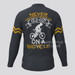 Old Guy On A Bicycle Long Sleeve Cycling Jersey - Navy