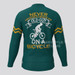 Old Guy On A Bicycle Long Sleeve Cycling Jersey - Navy