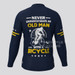 Men's Old Man Long Sleeve V1 Cycling Jersey - Navy