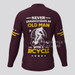 Men's Old Man Long Sleeve V1 Cycling Jersey - Claret