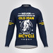 Men's Old Man Long Sleeve V1 Cycling Jersey - Navy