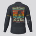 Men's Old Man Retro Long Sleeve Cycling Jersey -Graphite