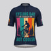 Cycling Dad Bike Adventure Men's Cycling Jersey - Navy