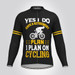 Retirement Plan On Cycling Men's LS Cycling Jersey - Black Retirement Plan On Cycling Men's LS Cycling Jersey - Black