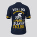 Retirement Plan On Cycling Men's Cycling Jersey - Navy Retirement Plan On Cycling Men's Cycling Jersey - Navy