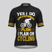 Retirement Plan On Cycling Men's Cycling Jersey - Black Retirement Plan On Cycling Men's Cycling Jersey - Black
