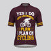 Retirement Plan On Cycling Men's Cycling Jersey - Black Retirement Plan On Cycling Men's Cycling Jersey - Black