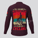 Retirement Plan I Plan On Cycling Men's LS Cycling Jersey - Claret Retirement Plan I Plan On Cycling Men's LS Cycling Jersey - Claret