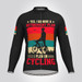 Retirement Plan I Plan On Cycling Men's LS Cycling Jersey - Black