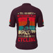 Retirement Plan I Plan On Cycling Men's Cycling Jersey - Claret Retirement Plan I Plan On Cycling Men's Cycling Jersey - Claret