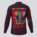 Retirement Plan On Cycling Men's Adventure LS Cycling Jersey - Claret