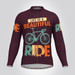 Life is a Beautiful Ride City Men's LS Cycling Jersey - Claret
