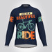 Life is a Beautiful Ride City Men's LS Cycling Jersey - Navy